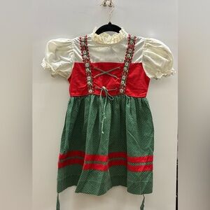 Vintage Girls Dirndl Dress 6X